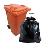 50 Saco De Lixo 240 L Preto Reforçado 115x130x0,12cm (1pct)