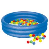 Piscina de Bolinhas Inflável Cor Azul com 100 Bolinhas - Mor