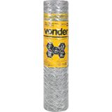 Tela Metálica Mangueirão Hex Malha 3&#39;&#39; Bwg16 1,0m 50m Vonder