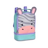 Lancheira Infantil Escolar Térmica Bichinhos Zebra Girafa