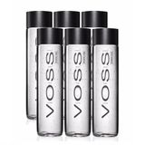 Kit 6 Unidades Água Mineral Voss Com Gás Vidro 375ml