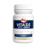 Vita D3 + C + Zinco Vitafor - 30 Cápsulas