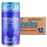 Agua Mineral S/ Gás Minalba Lata 310ml (12 Unidades)