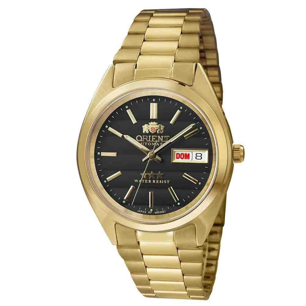 Relogio Orient Masculino Automatico Dourado 469wc2f P1kx