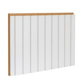 Painel Ripado De Madeira Mdf 270cmx1,5cmx6cm Branco Casablanca Branco