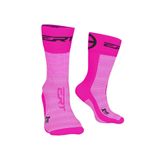 Meia Ciclismo Ert Rosa Total Cano Médio