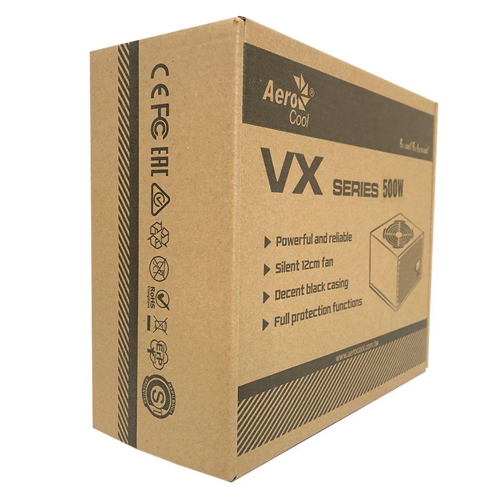 Fonte Gamer Atx Aerocool 500w Vx-500 Bivolt Chaveada C/ Caix - Carrefour