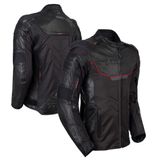 Jaqueta De Couro Moto Texx Falcon V2 Masculina Preta 4xl