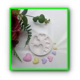 Molde Silicone Corações Amor Casamento Namoro Mãe Coração