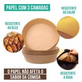 Forma De Fritadeira Descartável Air Fryer 50 Unidades 20cm