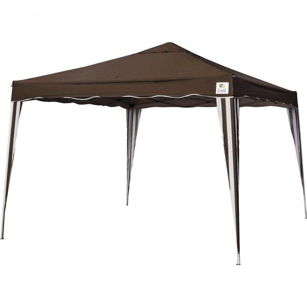 Tenda Gazebo Dobrável Alum. 3,00 X 3,00 M Marrom - Bel Lazer