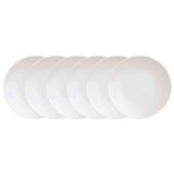 Conjunto Com 6 Pratos De Sobremesa Tramontina Leonora Em Porcelana 19 Cm