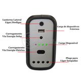 Kit Lanterna Placa Solar Carregador Portatil Energia