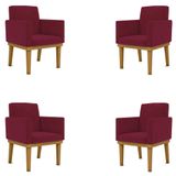 Kit 04 Poltronas Decorativa Reforçada Oferta - Balaqui Decor