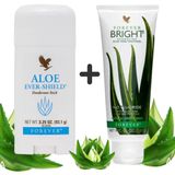 Desodorante Sem Alumínio + Gel Dental Sem Flúor De Aloe Vera