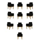Kit 10 Poltronas Decorativa Reforçada Oferta - Balaqui Decor