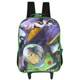 Mochila Escolar De Rodinhas Buzz Lightyear Toy Story Preto