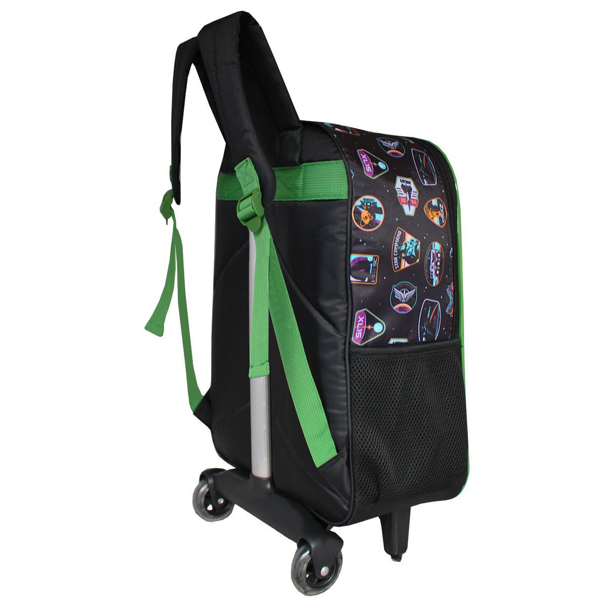 Mochila Escolar De Rodinhas Buzz Lightyear Toy Story Preto Carrefour