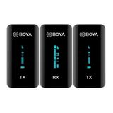 Boya By-xm6-s2 Microfone Sem Fio De Canal Duplo