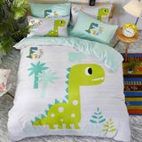 Jogo De Cama 4 Pç Casal Queen Dino Roar Edredom 260x260cm