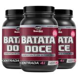 Kit 3 Batata Doce Roxa Farinha Concentrada 4:1 100% Pura 1kg