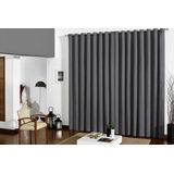 Cortina Para Quarto Sala Tecido Blackout Cinza 2,60x1,80