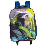 Mochila Escolar Rodinha Buzz Lightyear Toy Story Luxcel Azul