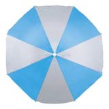 Guarda Sol Mor 1,80m Azul Claro E Cinza Ref.3732