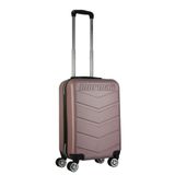 Mala De Bordo Abs Para Viagem Mormaii Mor-1542 Cadeado Integrado Rodas Duplas Giro 360 Rose