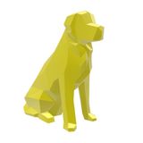 Golden Retriever Geometrico Low Poly Decoração 3d