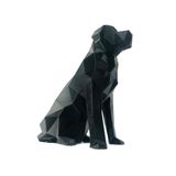 Golden Retriever Geometrico Low Poly Decoração 3d