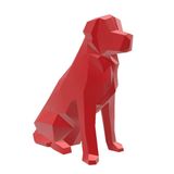 Golden Retriever Geometrico Low Poly Decoração 3d