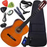 Kit Violão Eletroacústico Nylon N14 Nt Giannini Frete