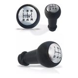 Manopla Bola Cambio + Coifa Cambio Peugeot 206/206 Sw Prata