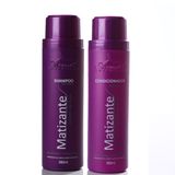 Kit Shampoo e Condicionador Matizante Extrato de Açai Aramath 380ml