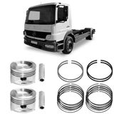 Kit Pistão Anel Std Mb 1318 2003 A 2006 Metal Leve Pa9211
