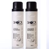 Kit Shampoo e Condicionador Shock Stream Reparação Total 7X1 Aramath 380ml