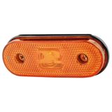 Lanterna Lateral Led Amarela Para Carreta 12v / 24v Sem Suporte