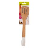 Espátula Vazada Bambu Com Ponta Dupla Em Silicone Chef&#39;n