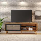 Rack Para Sala Tv Até 60&quot; Nt1175 Freijó Preto