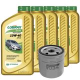 Kit Óleo 10w40 Lubrax Tecno +  Filtro Óleo Wega Sandero 1.0