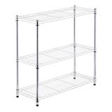 Estante Organizadora Multiuso Aço Cromado 90x90x35cm Deluxe
