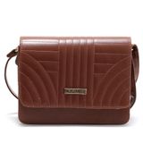 Bolsa Feminina Transversal Com Fecho Em Zíper Marrom