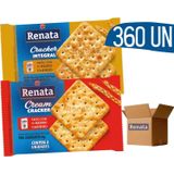 Biscoito Sache Renata Cream Cracker E Cracker Integral 360u