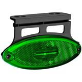 Lanterna Lateral Led Verde Com Suporte Para Carreta