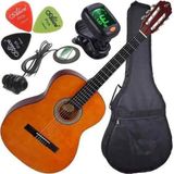 Kit Violão Eletroacústico Nylon Com Captador N14 Nt Giannini