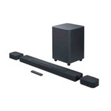 Soundbar Jbl Bar 1000 Com 7.1.4 Canais Com Alto-falantes Surround Removíveis, Multibea, Dolby Atmos E Dts:x - 440w Rms