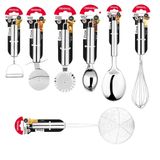 Kit Utensílios Cozinha 7 Peças Aço Inox