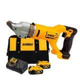 Tesoura Faca Cortar Chapa A Bateria 20v Dcs491b Dewalt + Kit