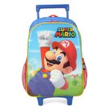 Mochila De Rodinhas Super Mario Infantil Escolar Meninos